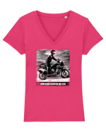 plimbare cu motoru Tricou mânecă scurtă guler V Damă Evoker