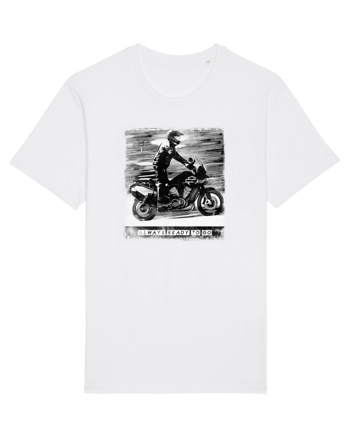 Tricou mânecă scurtă Unisex Rocker White