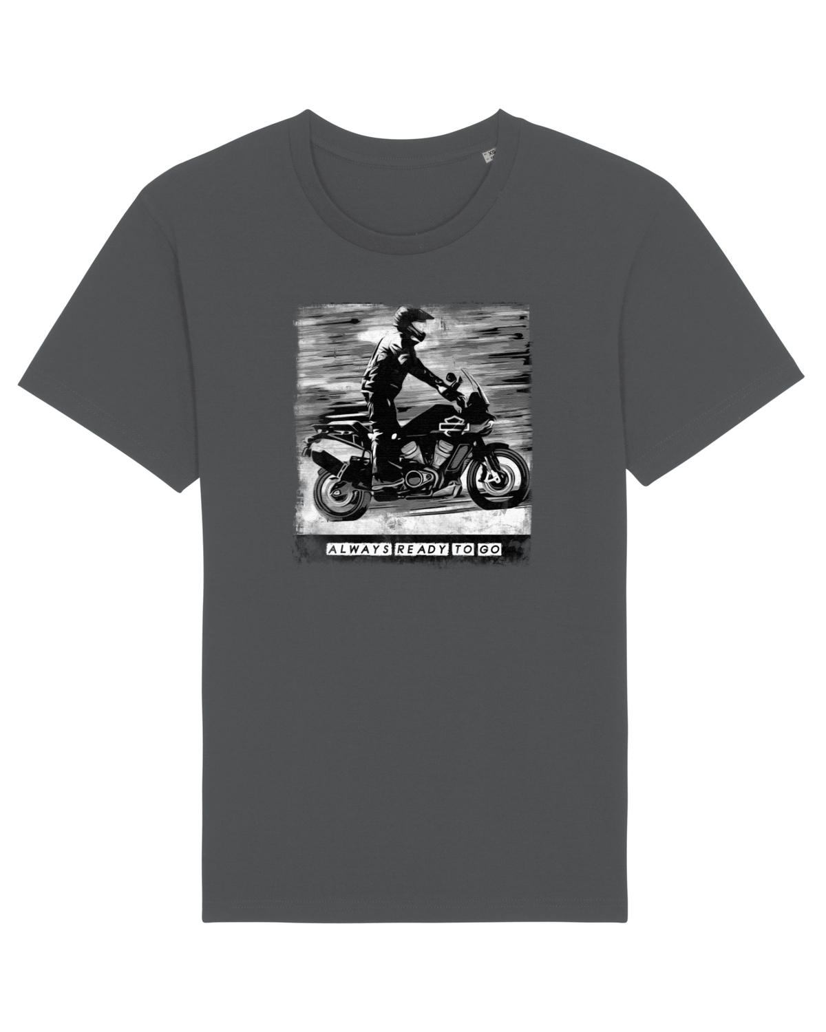 Tricou mânecă scurtă Unisex Rocker Anthracite
