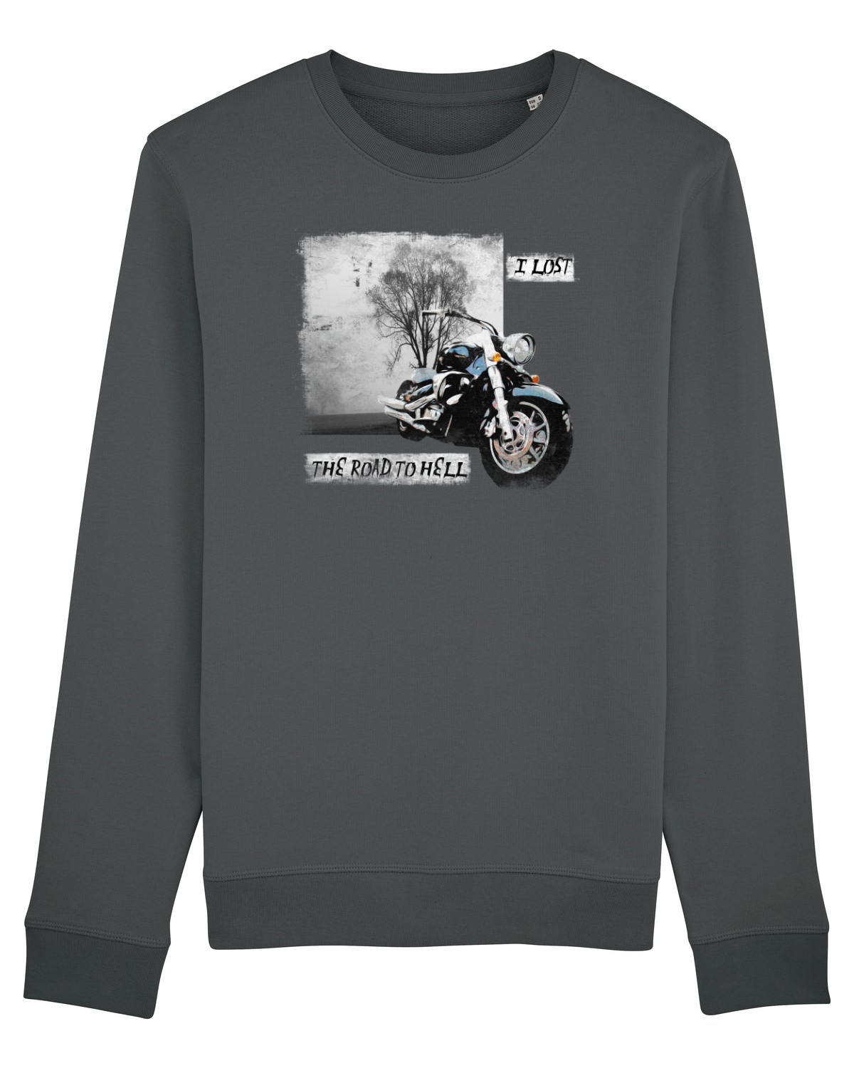 Bluză mânecă lungă Unisex Rise Anthracite