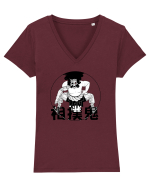 Sumo Oni Tricou mânecă scurtă guler V Damă Evoker