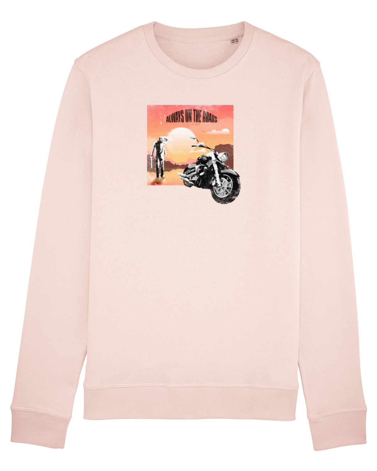 Bluză mânecă lungă Unisex Rise Candy Pink