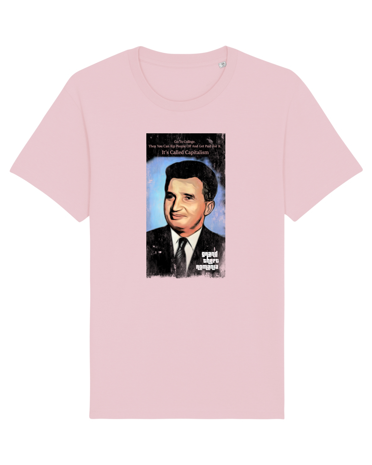Tricou mânecă scurtă Unisex Rocker Cotton Pink