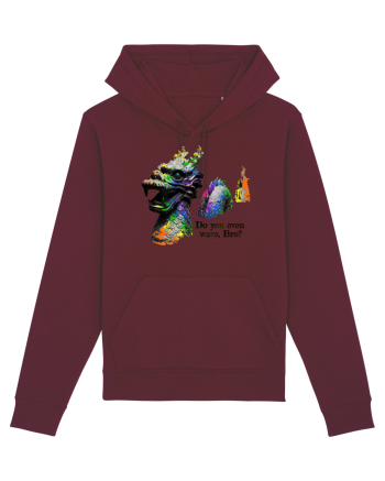 Swimming Dragon Burgundy
