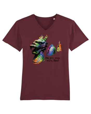 Swimming Dragon Burgundy