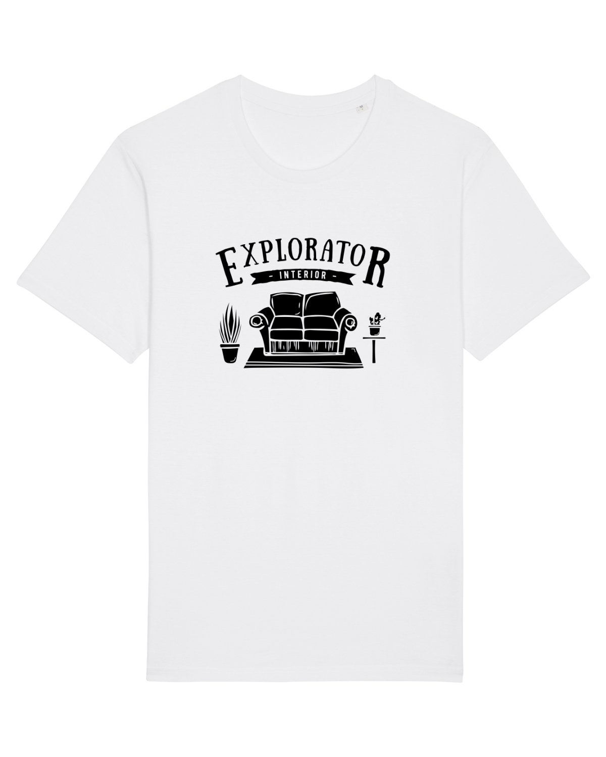 Tricou mânecă scurtă Unisex Rocker White
