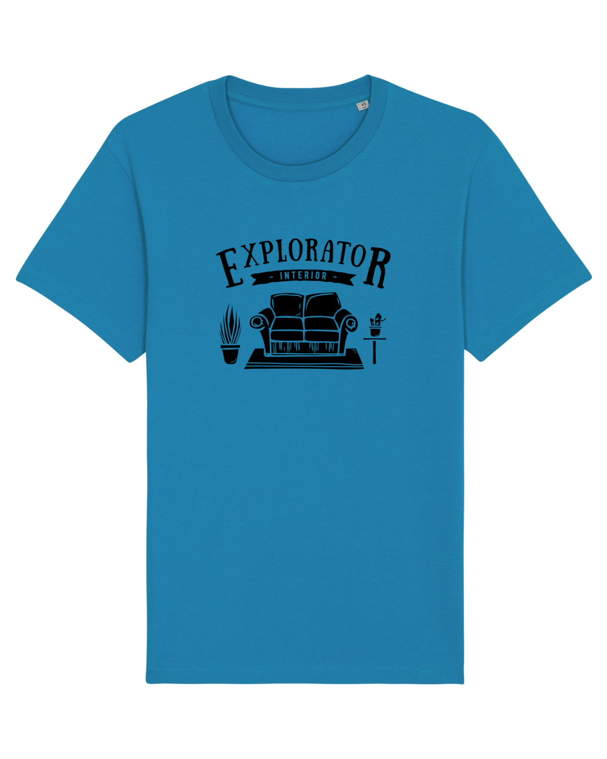 Tricou mânecă scurtă Unisex Rocker Azur