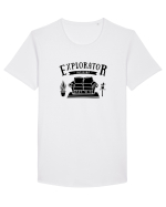 Explorator Interior  Tricou mânecă scurtă guler larg Bărbat Skater