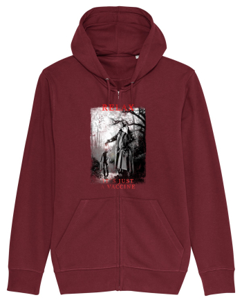 relax it`s just a vaccine Burgundy