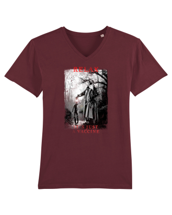 relax it`s just a vaccine Burgundy