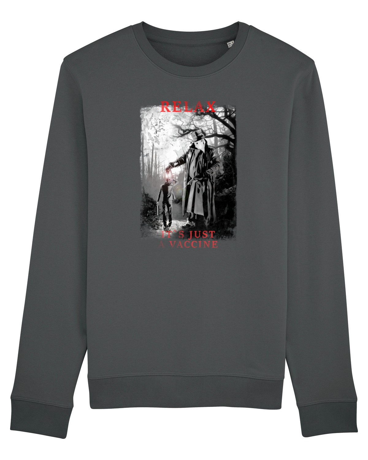 Bluză mânecă lungă Unisex Rise Anthracite