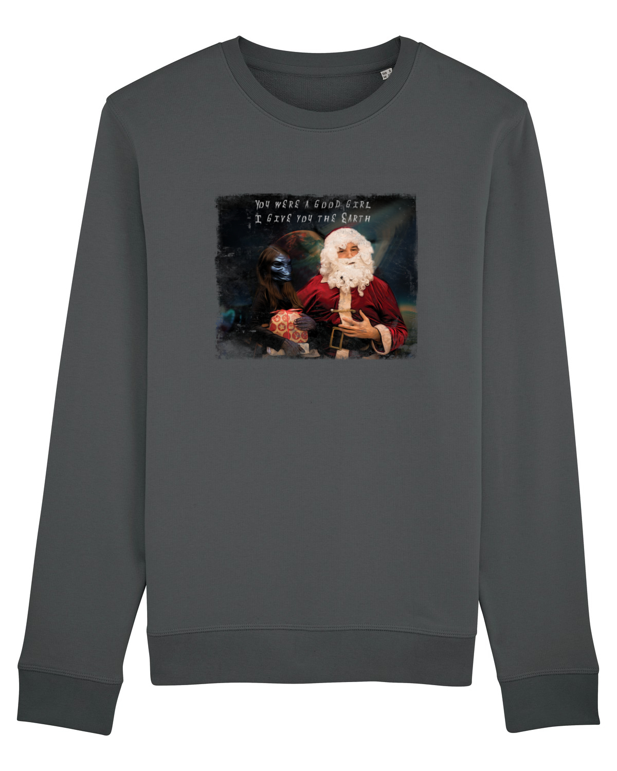 Bluză mânecă lungă Unisex Rise Anthracite
