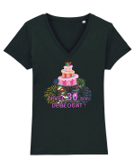 Nivel 30 ani, deblocat ! Tricou mânecă scurtă guler V Damă Evoker