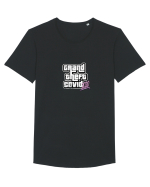 covid Tricou mânecă scurtă guler larg Bărbat Skater