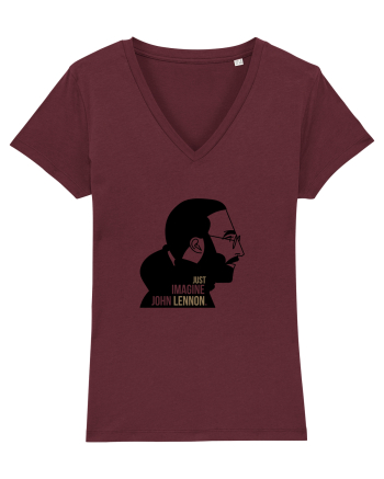 Imagine, John Lennon Burgundy