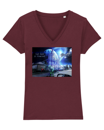 the end is coming T-Shirt Burgundy