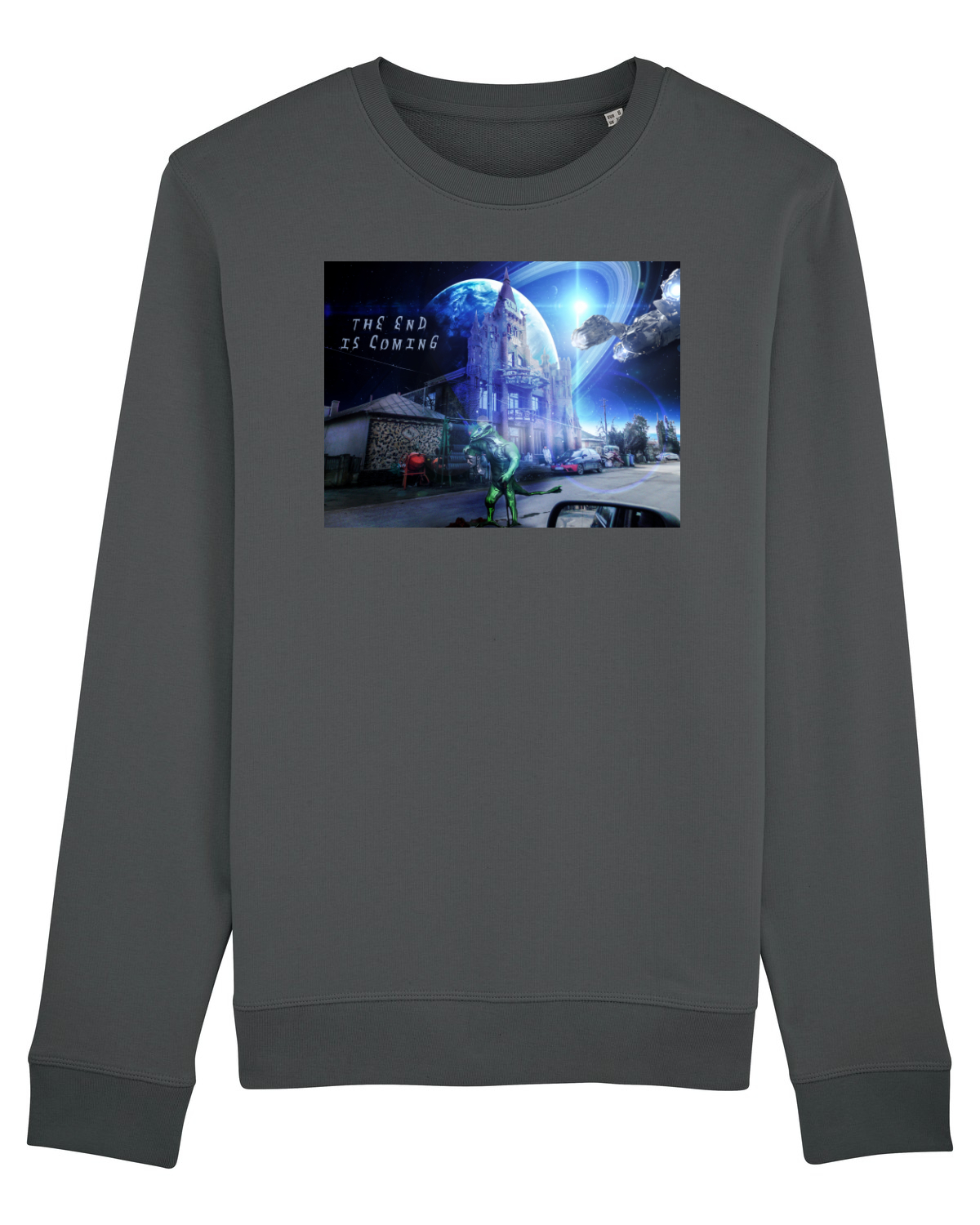 Bluză mânecă lungă Unisex Rise Anthracite
