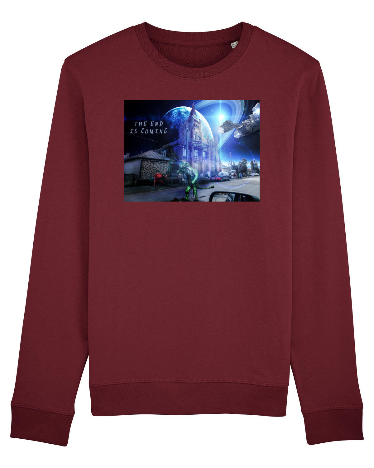 Bluză mânecă lungă Unisex Rise Burgundy