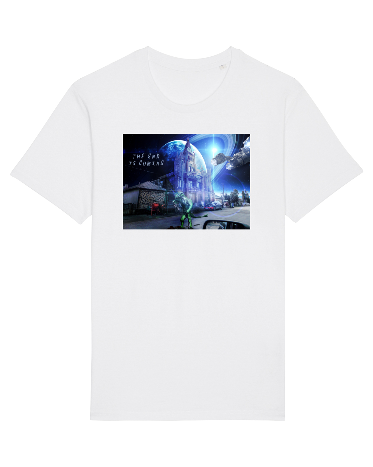 Tricou mânecă scurtă Unisex Rocker White