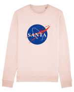 NASA Logo with SANTA claus sleigh and rockets Bluză mânecă lungă Unisex Rise