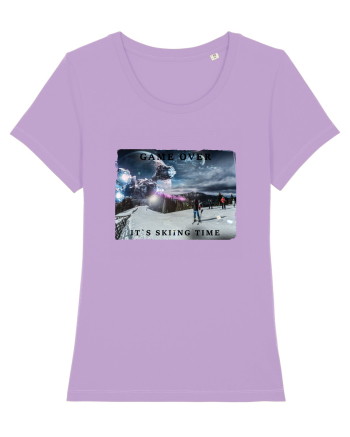 skiing time T-Shirt Lavender Dawn