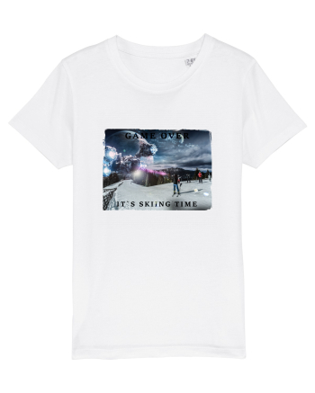 skiing time T-Shirt White
