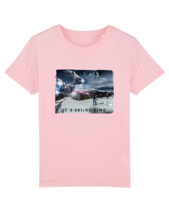 skiing time T-Shirt Cotton Pink