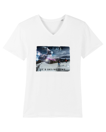 skiing time T-Shirt White