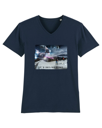 skiing time T-Shirt French Navy