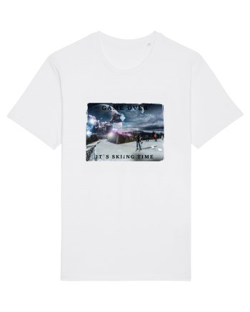 skiing time T-Shirt White
