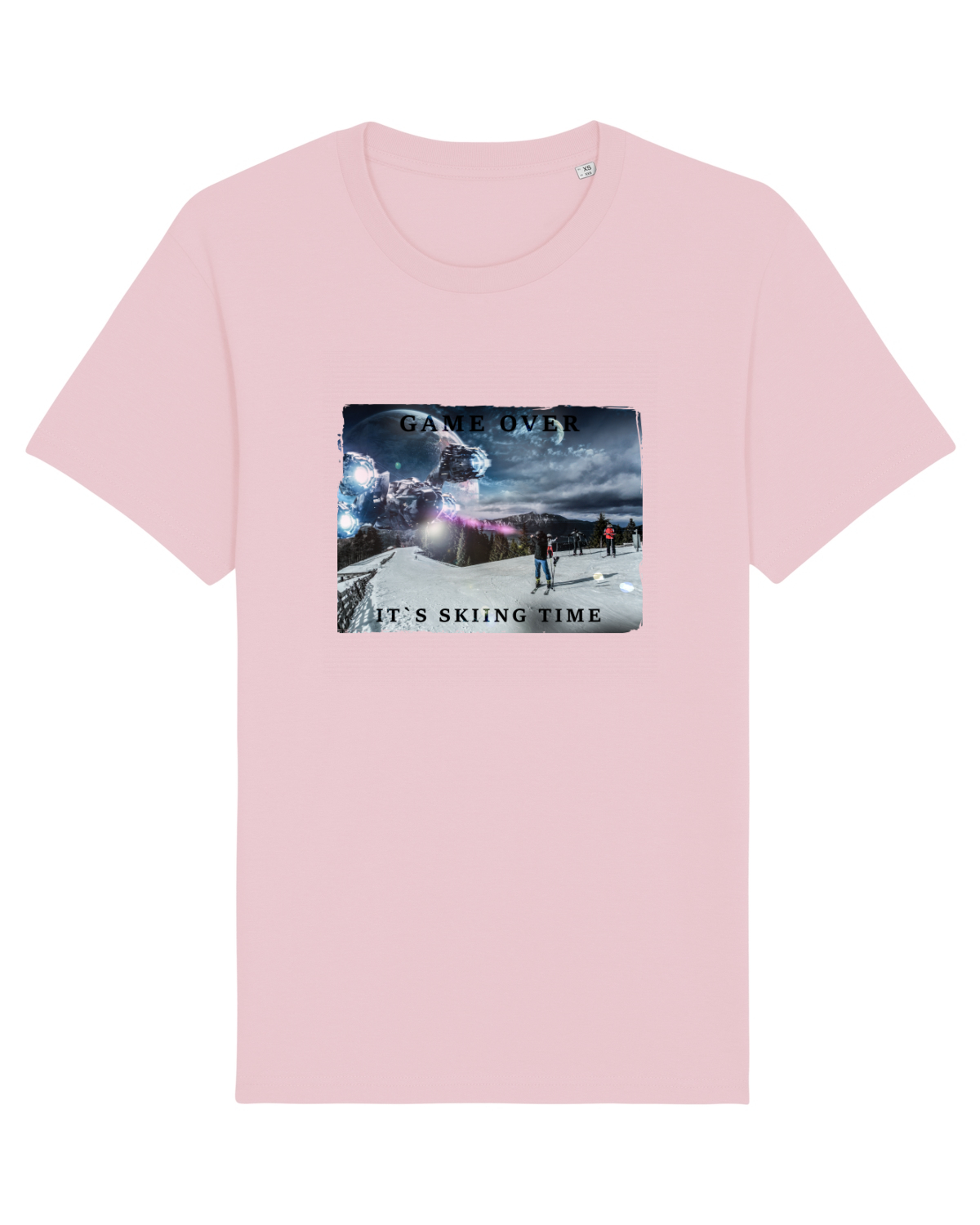 Tricou mânecă scurtă Unisex Rocker Cotton Pink