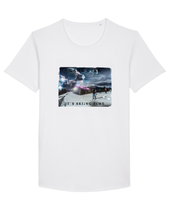 skiing time T-Shirt White