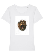 Furious lion Tricou mânecă scurtă guler larg fitted Damă Expresser