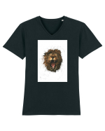 Furious lion Tricou mânecă scurtă guler V Bărbat Presenter