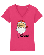 Ho, ca vin ! Tricou mânecă scurtă guler V Damă Evoker