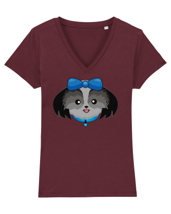 Cute dog  Burgundy