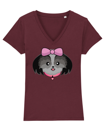 Cute dog  Burgundy