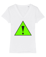 DANGER Tricou mânecă scurtă guler V Damă Evoker