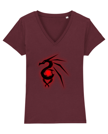Black Evil Dragon  Burgundy