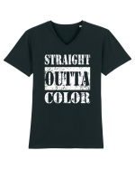 Straight Outta Color Tricou mânecă scurtă guler V Bărbat Presenter
