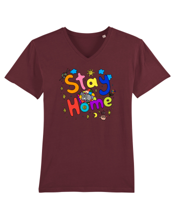 Stay Home Burgundy