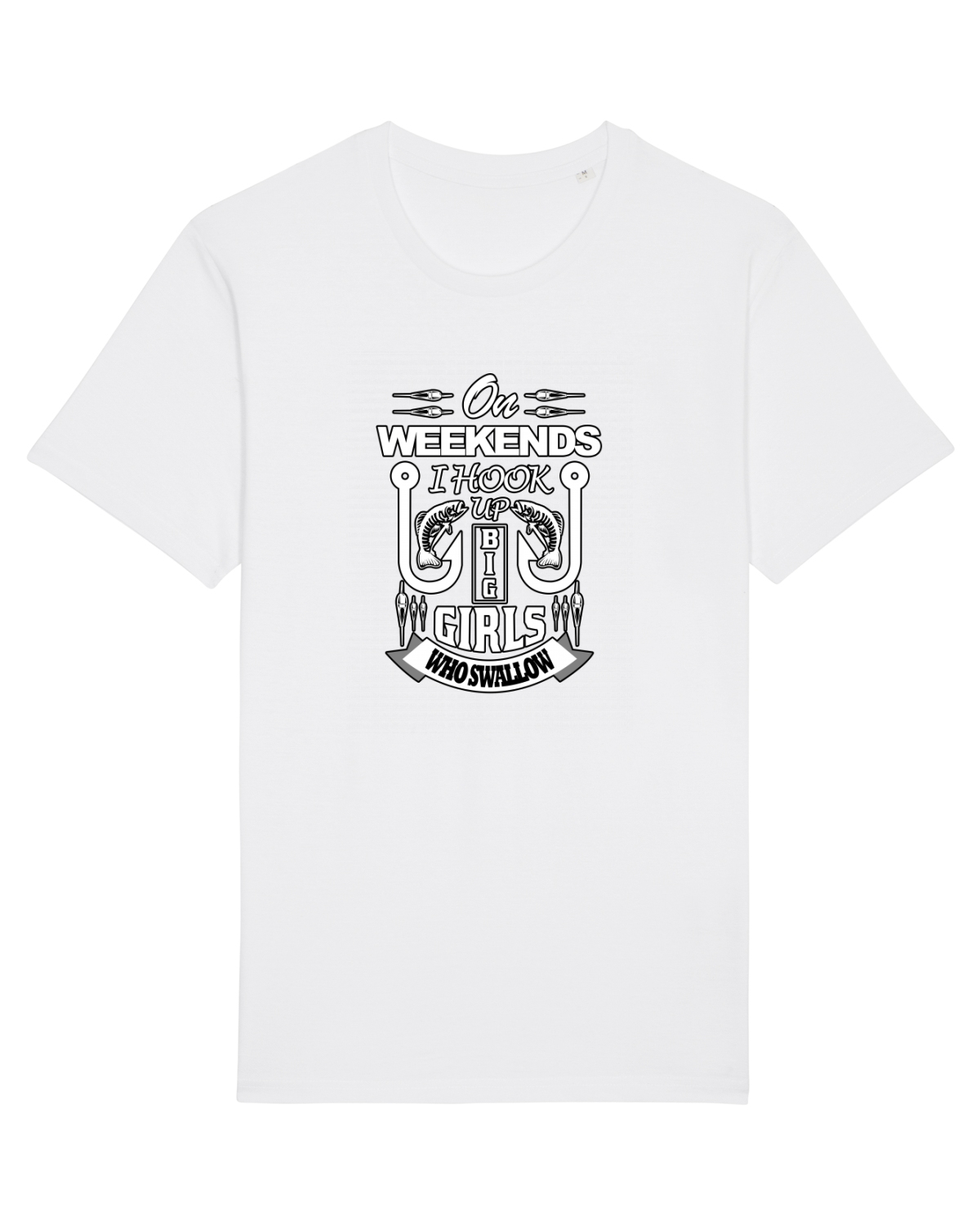 Tricou mânecă scurtă Unisex Rocker White