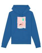 Flamingo Roz și Balonul Cactus  Hanorac Unisex Drummer