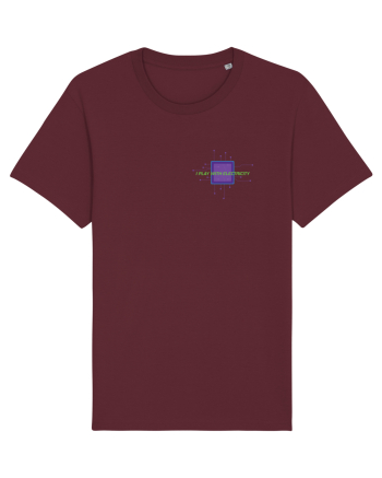 I play With Electricity Burgundy