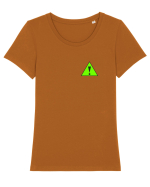 DANGER Tricou mânecă scurtă guler larg fitted Damă Expresser