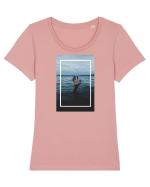 The Eye Hand  Tricou mânecă scurtă guler larg fitted Damă Expresser