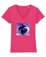 cosmic event Tricou mânecă scurtă guler V Damă Evoker