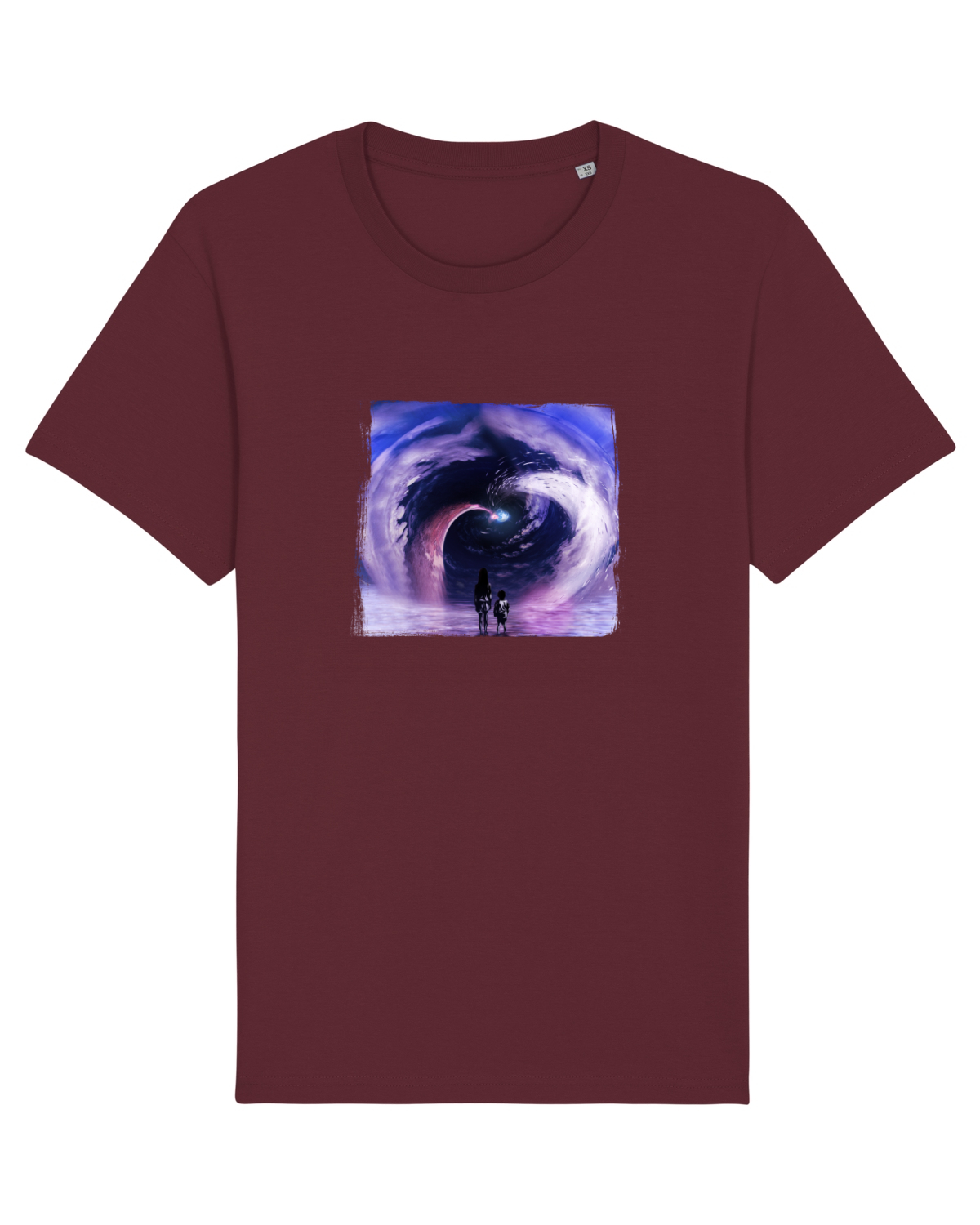 Tricou mânecă scurtă Unisex Rocker Burgundy