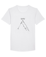 “G>∧∨” Tricou mânecă scurtă guler larg Bărbat Skater