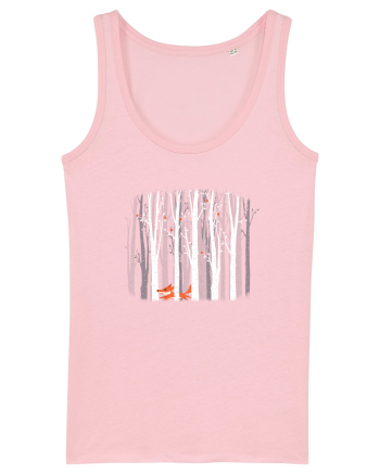 Vulpea Prin Pădurea de Mesteacăn Cotton Pink